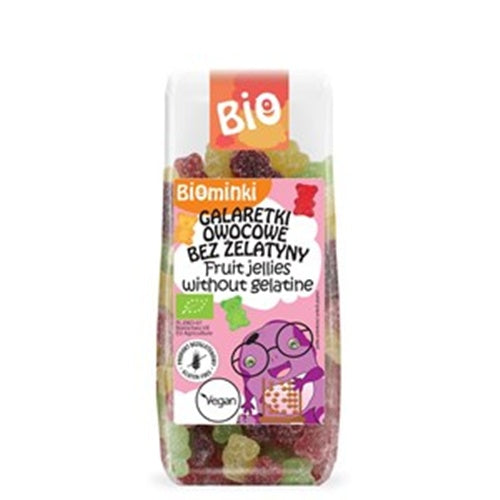 Bomboana gumate fara gelatina si fara gluten, cu fructe, Biominki 100g