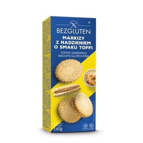 Biscuiti fara gluten cu crema toffee, Bezgluten 160g