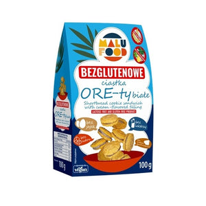 Biscuiti sandwich fara gluten si fara zahar adaugat, Malu Food 100g