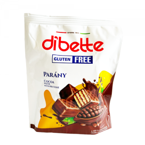 Napolitane fara gluten invelite in ciocolata cu fructoza, Dibette 120g
