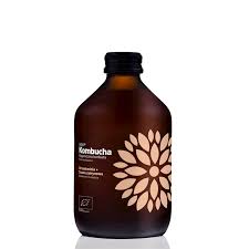 Ceai Kombucha cu piersica si lemongrass bio fara gluten, Vigo 330ml