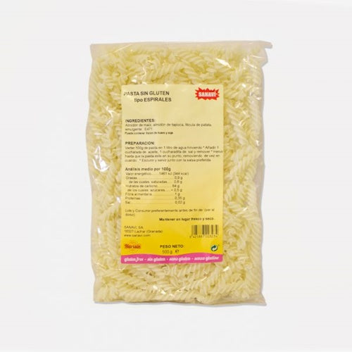 Paste fara gluten fusilli, Sanavi Harisin 500g