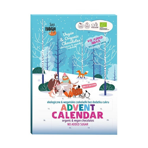 Calendar Advent-ciocolata vegana, fara gluten si fara zahar adaugat 100g