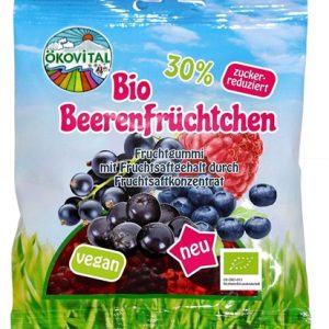 Jeleu vegan bio cu fructe de padure, fara gluten Okovital 80g