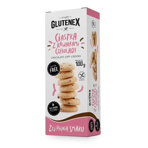 Biscuiti fara gluten cu bucati de ciocolata, Glutenex 100g