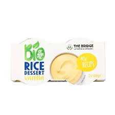 Desert de orez cu aromă de vanilie fără gluten BIO, The Bridge (2 x 130 g)