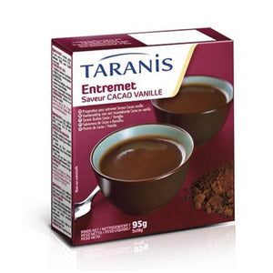 Budincă cu conținut scăzut de proteine, cu aromă de vanilie și cacao, Taranis 95g
