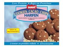 Biscuiti cu cacao si chipsuri de ciocolata alba  Harifen PKU 150g