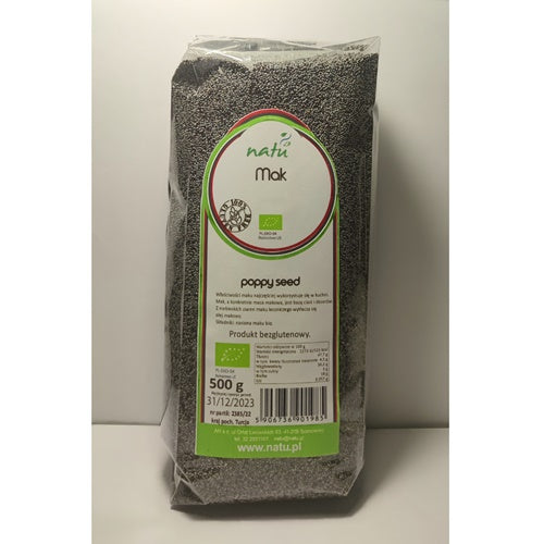 Seminte de mac fara gluten eco, Natu 500g