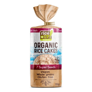 Rondele organice de orez integral cu 7 seminte 120 g Fara Gluten